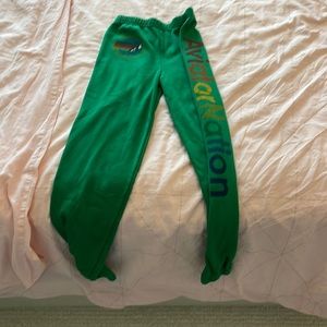 Aviator Nation kids sweatpants - size 12 - green - gently used